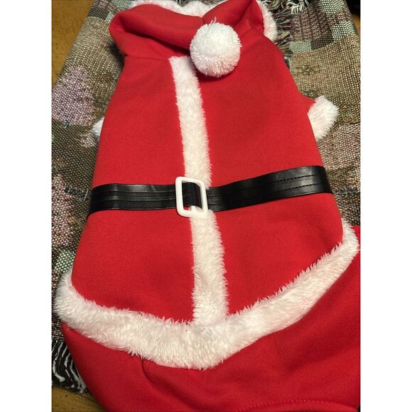 Dog Santa Costume Size XL - Picture 1 of 5